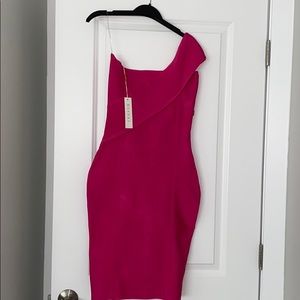 New meshki Hot pink bandage dress. M